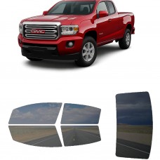 לרכב GMC Canyon Extd PU 2015 ציפוי חלונות שחורים רב פעמי סיליקון לחלונות קדמיים, אחוריים ולחלון האחורי