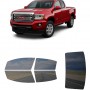 לרכב GMC Canyon Extd PU 2015 ציפוי חלונות שחורים רב פעמי סיליקון לחלונות קדמיים, אחוריים ולחלון האחורי