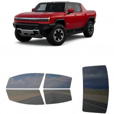 לרכב GMC HNMMER ev Pickup Edition 1 2022 ציפוי חלונות שחורים רב פעמי סיליקון לחלונות קדמיים, אחוריים ולחלון האחורי