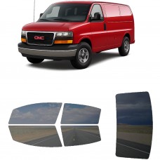 לרכב GMC Savana 2004 ציפוי חלונות שחורים רב פעמי סיליקון לחלונות קדמיים, אחוריים ולחלון האחורי