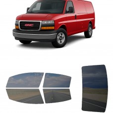 לרכב GMC Savana 2018 ציפוי חלונות שחורים רב פעמי סיליקון לחלונות קדמיים, אחוריים ולחלון האחורי