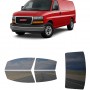 לרכב GMC Savana 2018 ציפוי חלונות שחורים רב פעמי סיליקון לחלונות קדמיים, אחוריים ולחלון האחורי
