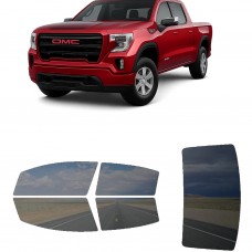 לרכב GMC Sierra 1500 Limited 2022 ציפוי חלונות שחורים רב פעמי סיליקון לחלונות קדמיים, אחוריים ולחלון האחורי