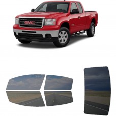 לרכב GMC Sierra 1500 SLE 2010 ציפוי חלונות שחורים רב פעמי סיליקון לחלונות קדמיים, אחוריים ולחלון האחורי