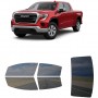 לרכב GMC Sierra 2019 ציפוי חלונות שחורים רב פעמי סיליקון לחלונות קדמיים, אחוריים ולחלון האחורי