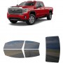 לרכב GMC Sierra 3500HD 2020 ציפוי חלונות שחורים רב פעמי סיליקון לחלונות קדמיים, אחוריים ולחלון האחורי