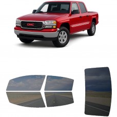 לרכב GMC Sierra Crew PU 2001 ציפוי חלונות שחורים רב פעמי סיליקון לחלונות קדמיים, אחוריים ולחלון האחורי