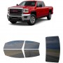 לרכב GMC Sierra HD 25003500 Crew PU 2014 ציפוי חלונות שחורים רב פעמי סיליקון לחלונות קדמיים, אחוריים ולחלון האחורי