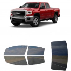 לרכב GMC Sierra HD 25003500 Crew PU 2015 ציפוי חלונות שחורים רב פעמי סיליקון לחלונות קדמיים, אחוריים ולחלון האחורי