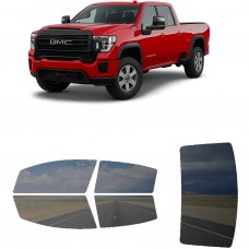 לרכב GMC Sierra HD 25003500 Crew PU 2020 ציפוי חלונות שחורים רב פעמי סיליקון לחלונות קדמיים, אחוריים ולחלון האחורי