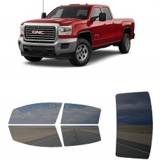 לרכב GMC Sierra HD 25003500 Extd PU 2015 ציפוי חלונות שחורים רב פעמי סיליקון לחלונות קדמיים, אחוריים ולחלון האחורי