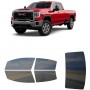 לרכב GMC Sierra HD 25003500 PU 2020 ציפוי חלונות שחורים רב פעמי סיליקון לחלונות קדמיים, אחוריים ולחלון האחורי