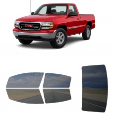 לרכב GMC Sierra PU 1999 ציפוי חלונות שחורים רב פעמי סיליקון לחלונות קדמיים, אחוריים ולחלון האחורי