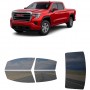 לרכב GMC Sierra1500 PU 2019 ציפוי חלונות שחורים רב פעמי סיליקון לחלונות קדמיים, אחוריים ולחלון האחורי