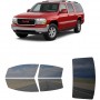 לרכב GMC YukonXL 2000 ציפוי חלונות שחורים רב פעמי סיליקון לחלונות קדמיים, אחוריים ולחלון האחורי