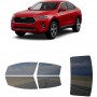 לרכב Haval F7X 2019 ציפוי חלונות שחורים רב פעמי סיליקון לחלונות קדמיים, אחוריים ולחלון האחורי