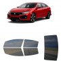 לרכב Honda Civic Hatchback 2019 ציפוי חלונות שחורים רב פעמי סיליקון לחלונות קדמיים, אחוריים ולחלון האחורי