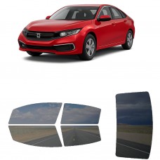 לרכב Honda Civic LX Sedan 2021 ציפוי חלונות שחורים רב פעמי סיליקון לחלונות קדמיים, אחוריים ולחלון האחורי