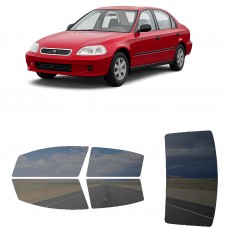 לרכב Honda Civic Sedan 1996 ציפוי חלונות שחורים רב פעמי סיליקון לחלונות קדמיים, אחוריים ולחלון האחורי