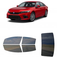 לרכב Honda Civic Sedan 2022 ציפוי חלונות שחורים רב פעמי סיליקון לחלונות קדמיים, אחוריים ולחלון האחורי
