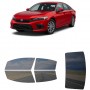 לרכב Honda Civic Sedan 2022 ציפוי חלונות שחורים רב פעמי סיליקון לחלונות קדמיים, אחוריים ולחלון האחורי