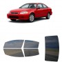לרכב Honda Civic Two-door 1996 ציפוי חלונות שחורים רב פעמי סיליקון לחלונות קדמיים, אחוריים ולחלון האחורי