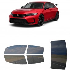 לרכב Honda Civic Type R 2023 ציפוי חלונות שחורים רב פעמי סיליקון לחלונות קדמיים, אחוריים ולחלון האחורי