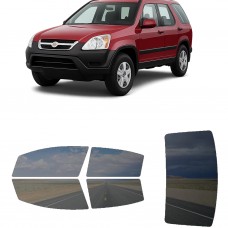 לרכב Honda CR-V 2002 ציפוי חלונות שחורים רב פעמי סיליקון לחלונות קדמיים, אחוריים ולחלון האחורי