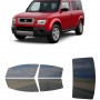 לרכב Honda Element 2003 ציפוי חלונות שחורים רב פעמי סיליקון לחלונות קדמיים, אחוריים ולחלון האחורי