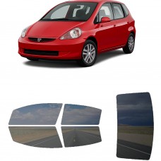 לרכב Honda Fit 2006 ציפוי חלונות שחורים רב פעמי סיליקון לחלונות קדמיים, אחוריים ולחלון האחורי