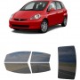 לרכב Honda Fit 2006 ציפוי חלונות שחורים רב פעמי סיליקון לחלונות קדמיים, אחוריים ולחלון האחורי