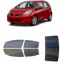 לרכב Honda Fit 2009 ציפוי חלונות שחורים רב פעמי סיליקון לחלונות קדמיים, אחוריים ולחלון האחורי