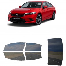 לרכב Honda Integra Sedan 2022 ציפוי חלונות שחורים רב פעמי סיליקון לחלונות קדמיים, אחוריים ולחלון האחורי