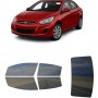 לרכב Hyundai Accent (Canada) 2016 ציפוי חלונות שחורים רב פעמי סיליקון לחלונות קדמיים, אחוריים ולחלון האחורי