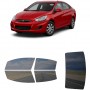 לרכב Hyundai Accent (US) 2016 ציפוי חלונות שחורים רב פעמי סיליקון לחלונות קדמיים, אחוריים ולחלון האחורי