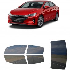 לרכב Hyundai Elantra 2019 ציפוי חלונות שחורים רב פעמי סיליקון לחלונות קדמיים, אחוריים ולחלון האחורי