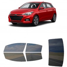 לרכב Hyundai i20 2020 ציפוי חלונות שחורים רב פעמי סיליקון לחלונות קדמיים, אחוריים ולחלון האחורי