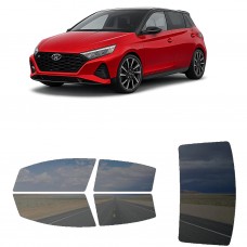 לרכב Hyundai i20N 2021 ציפוי חלונות שחורים רב פעמי סיליקון לחלונות קדמיים, אחוריים ולחלון האחורי