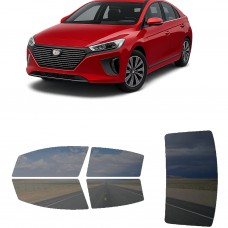 לרכב Hyundai Ioniq 2017 ציפוי חלונות שחורים רב פעמי סיליקון לחלונות קדמיים, אחוריים ולחלון האחורי