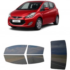לרכב Hyundai ix20 2010 ציפוי חלונות שחורים רב פעמי סיליקון לחלונות קדמיים, אחוריים ולחלון האחורי
