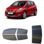 לרכב Hyundai ix20 2010 ציפוי חלונות שחורים רב פעמי סיליקון לחלונות קדמיים, אחוריים ולחלון האחורי