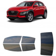 לרכב Hyundai Kona 2018 ציפוי חלונות שחורים רב פעמי סיליקון לחלונות קדמיים, אחוריים ולחלון האחורי
