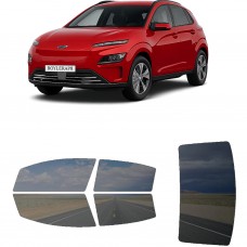 לרכב Hyundai KonaElectric 2021 ציפוי חלונות שחורים רב פעמי סיליקון לחלונות קדמיים, אחוריים ולחלון האחורי