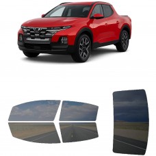 לרכב Hyundai SantaCruz 22022 ציפוי חלונות שחורים רב פעמי סיליקון לחלונות קדמיים, אחוריים ולחלון האחורי