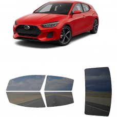 לרכב Hyundai Veloster 2022 ציפוי חלונות שחורים רב פעמי סיליקון לחלונות קדמיים, אחוריים ולחלון האחורי