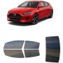 לרכב Hyundai Veloster 2022 ציפוי חלונות שחורים רב פעמי סיליקון לחלונות קדמיים, אחוריים ולחלון האחורי
