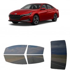 לרכב Hyundai Elantra (US) Limited 2022 ציפוי חלונות שחורים רב פעמי סיליקון לחלונות קדמיים, אחוריים ולחלון האחורי