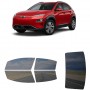 לרכב Hyundai Kona (Canada) Electric 2021 ציפוי חלונות שחורים רב פעמי סיליקון לחלונות קדמיים, אחוריים ולחלון האחורי