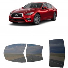 לרכב INFINITI Q50 Luxe 2022 ציפוי חלונות שחורים רב פעמי סיליקון לחלונות קדמיים, אחוריים ולחלון האחורי