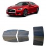 לרכב Infiniti Q60 2017 ציפוי חלונות שחורים רב פעמי סיליקון לחלונות קדמיים, אחוריים ולחלון האחורי